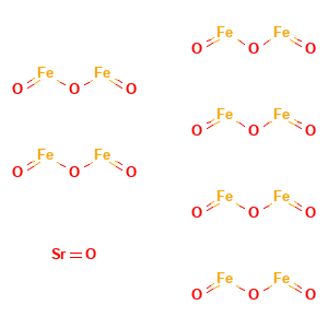 strontium-ferrite-2d-structure Strontium Ferrite